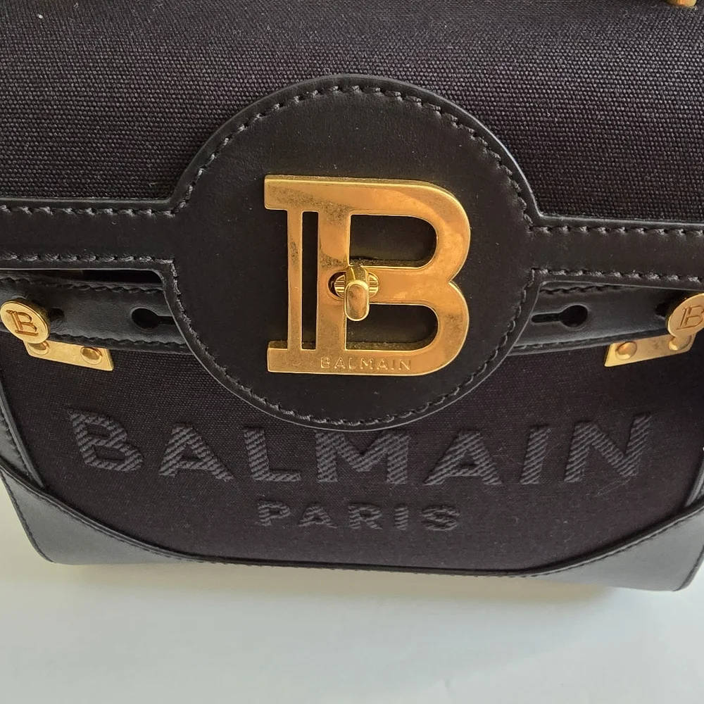 Balmain B-Buzz 23 Top Handle Bag Black - Picture 5 of 10